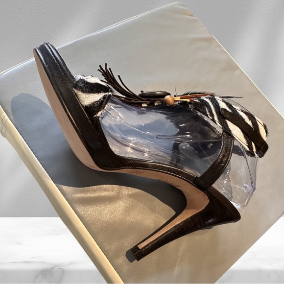 Ramon Tenza All Leather High Heel Sandals NWT 38 - Picture 2 of 9